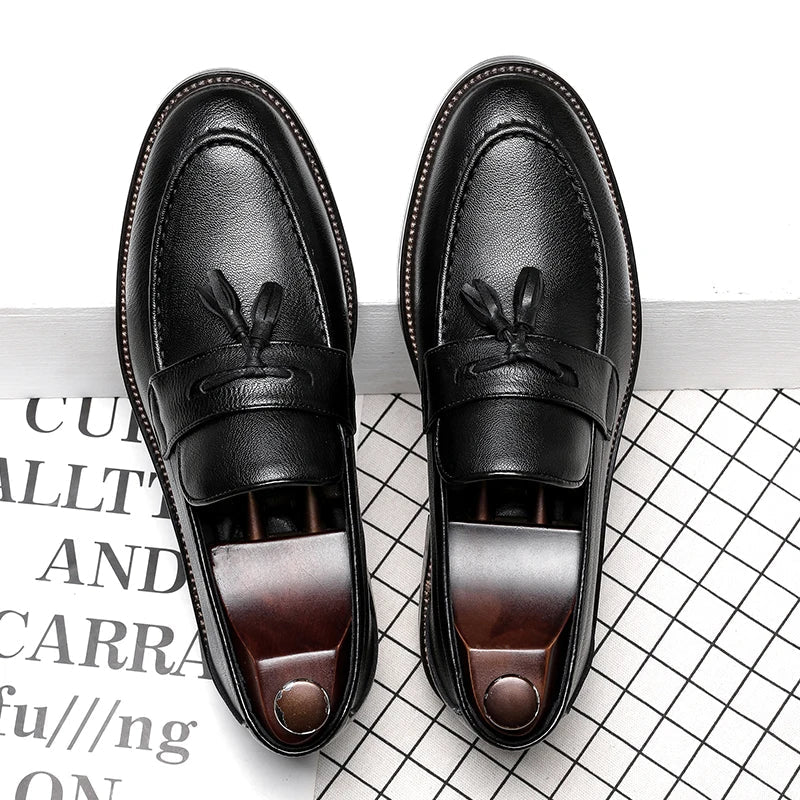 Elegantne nahkne oxford Loafers