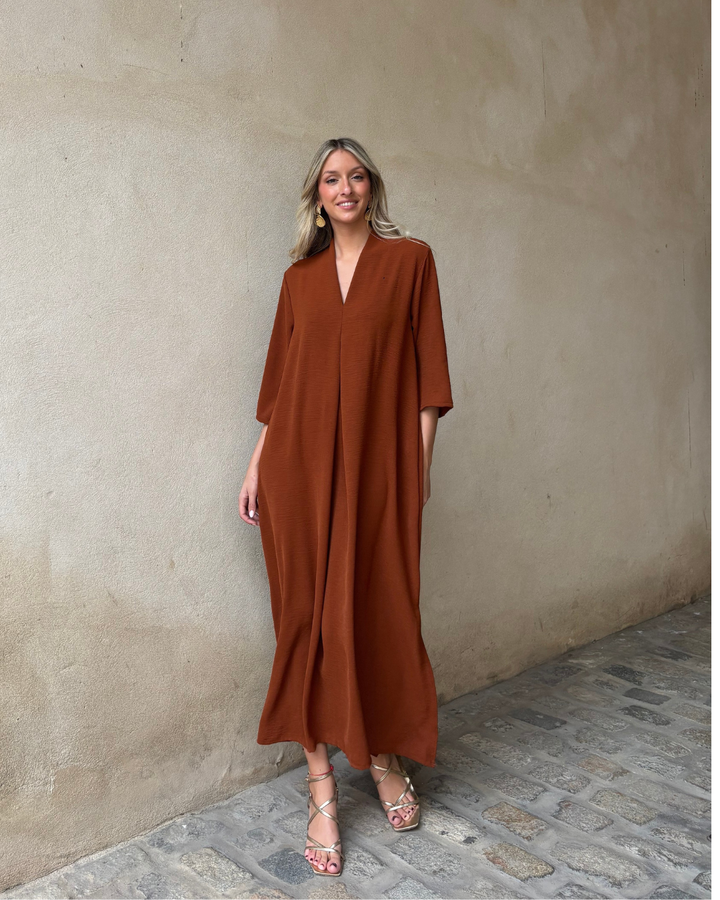 Laura Terracotta Dress