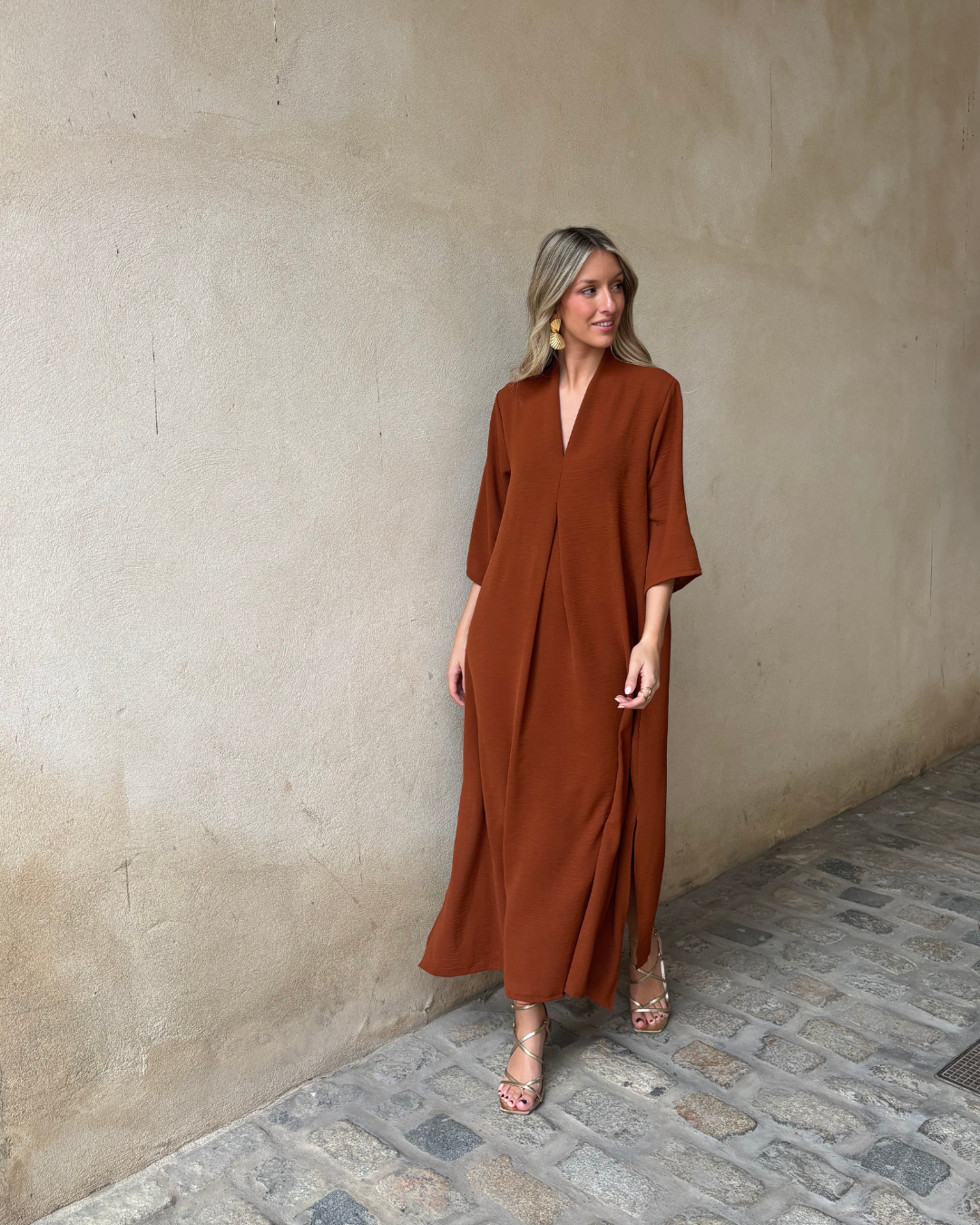 Laura Terracotta Dress
