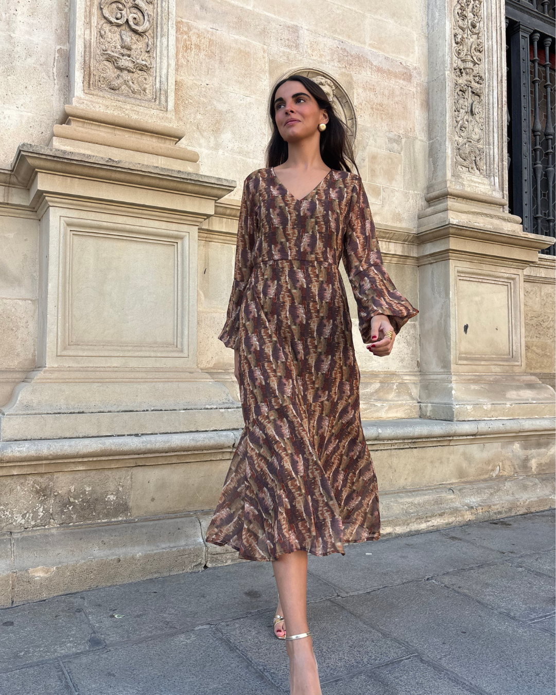 Belmonte Green Khaki Dress