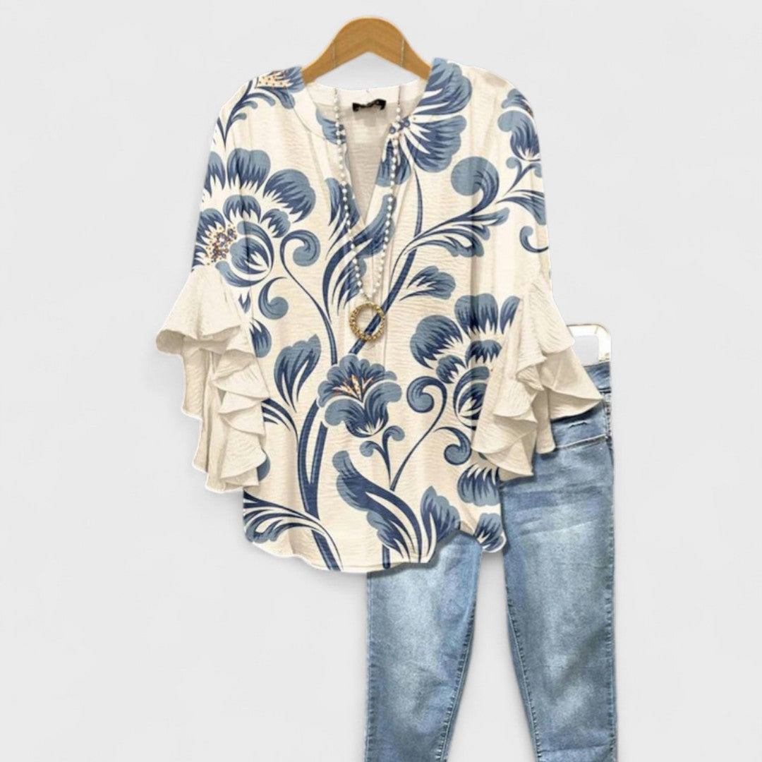 MARIBEL – RUFFLED TOP