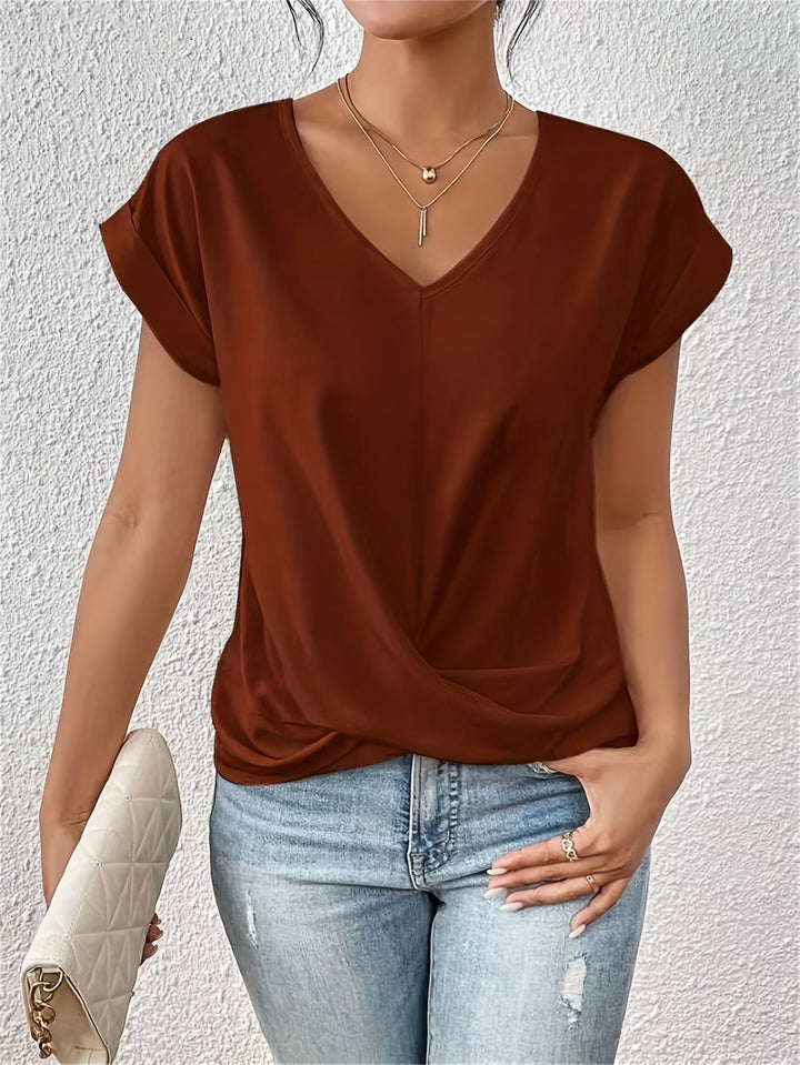Zoe - Casual T-särk Südamikuga