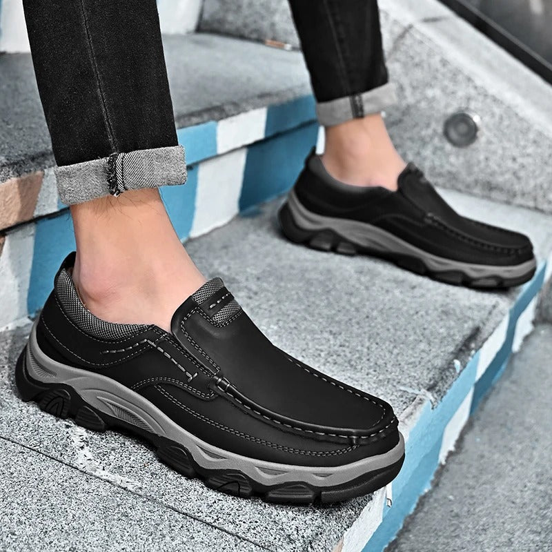 Elegantne Nahk Slip-On Kingad