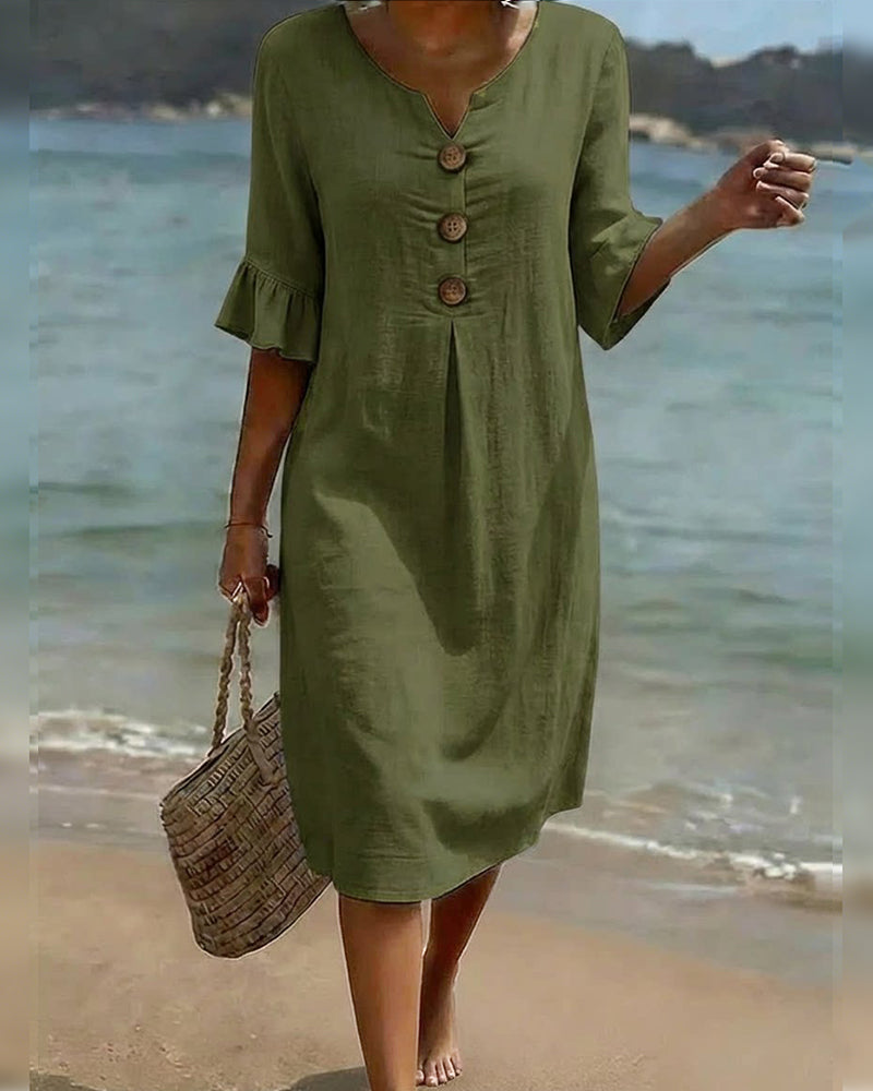 Lucía | Elegantne lina kleit