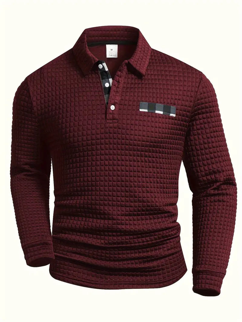 Ribitud Polo Sviiter