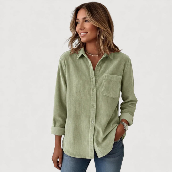 JADE – KORDUROOST BUTTON-UP SHIRT