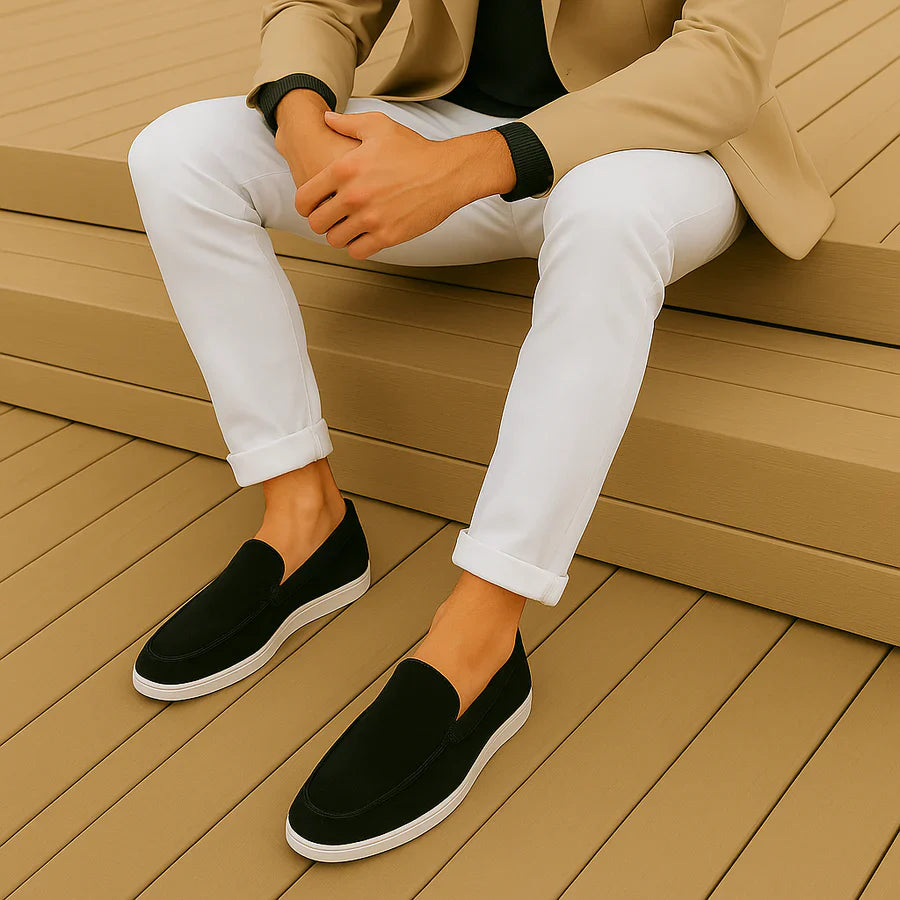 Igapäevased sametist loafers