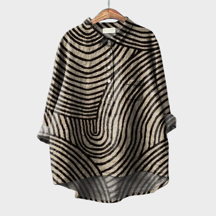 Melina | Elegantne Suvepluus Linast
