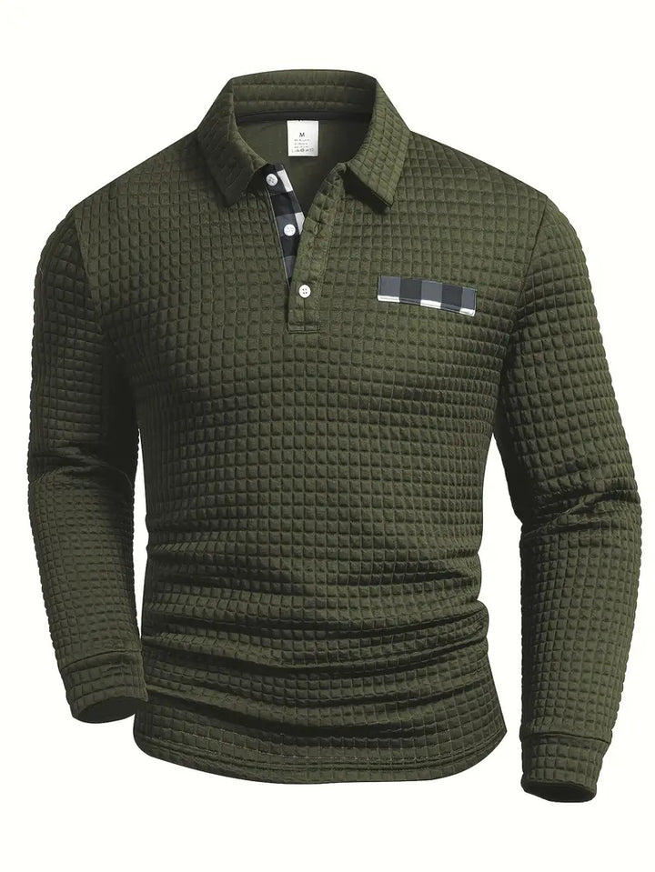 Ribitud Polo Sviiter