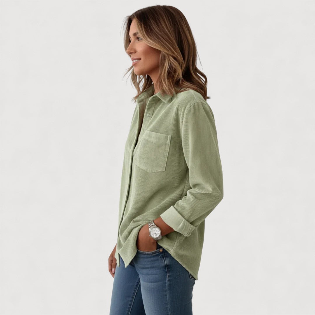 JADE – KORDUROOST BUTTON-UP SHIRT