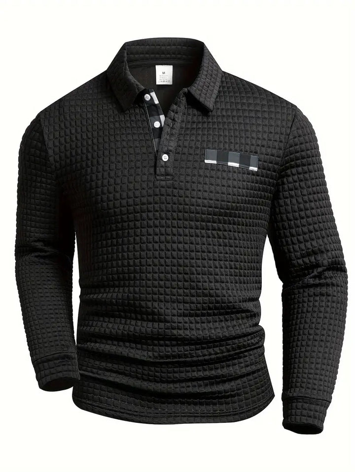 Ribitud Polo Sviiter