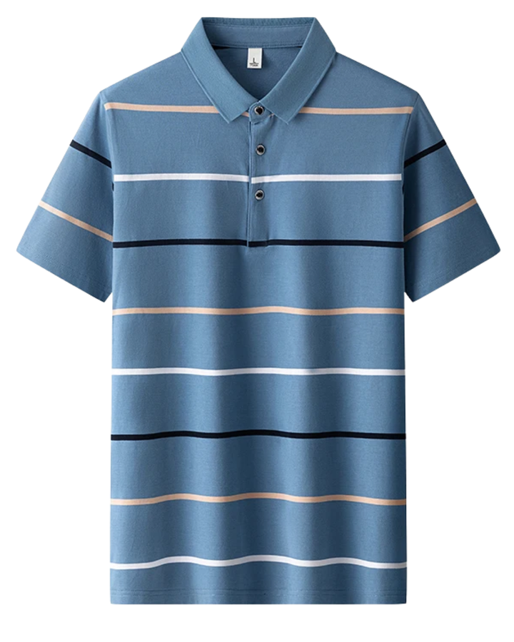 Elegantne triibuline poloshirt