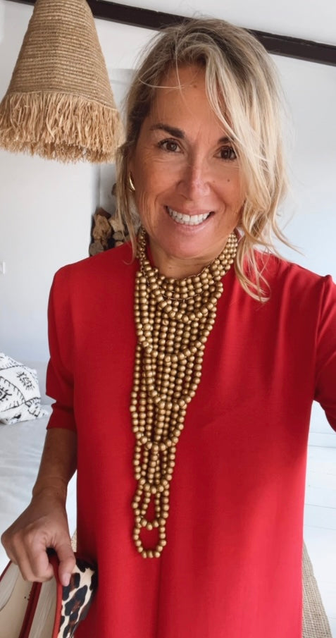Punane Laura Kleid