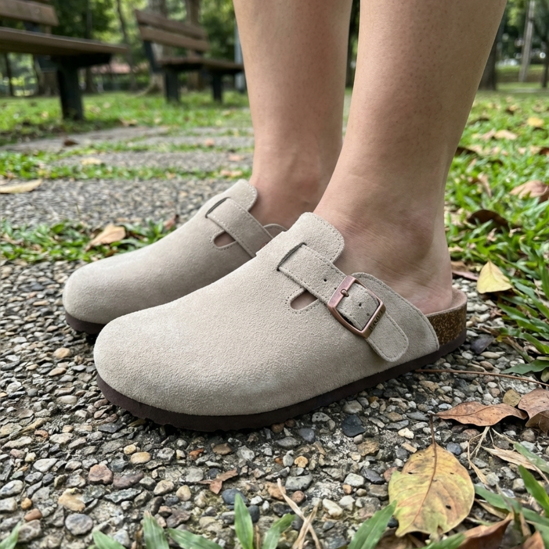 HAVEN SUEDE SLIDE SANDALID