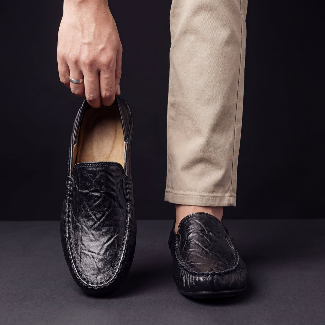 Igapäevased nahast loafers