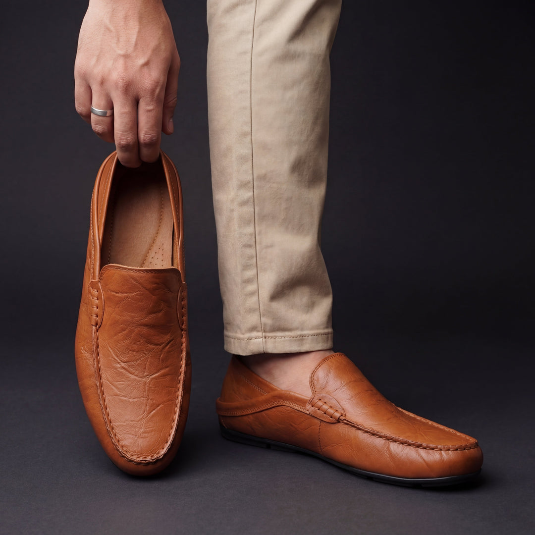 Igapäevased nahast loafers