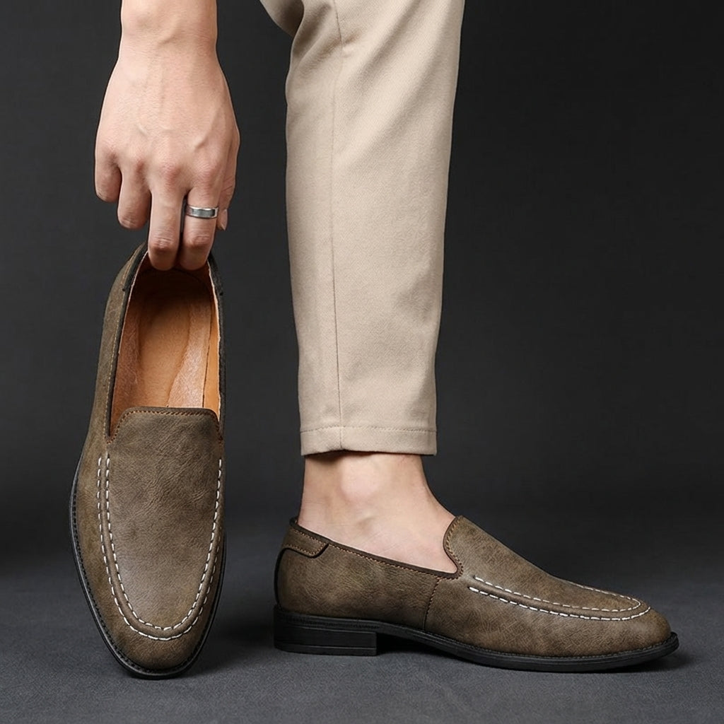Igapäevased nahast loafers