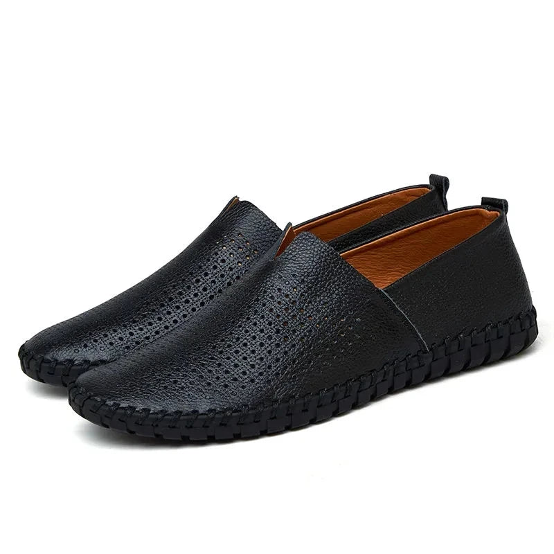 Hingavad nahast loafers