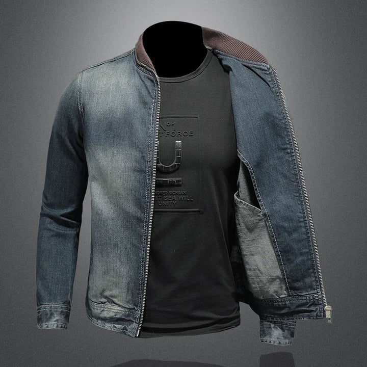 Elegantne denim jakk lukuga