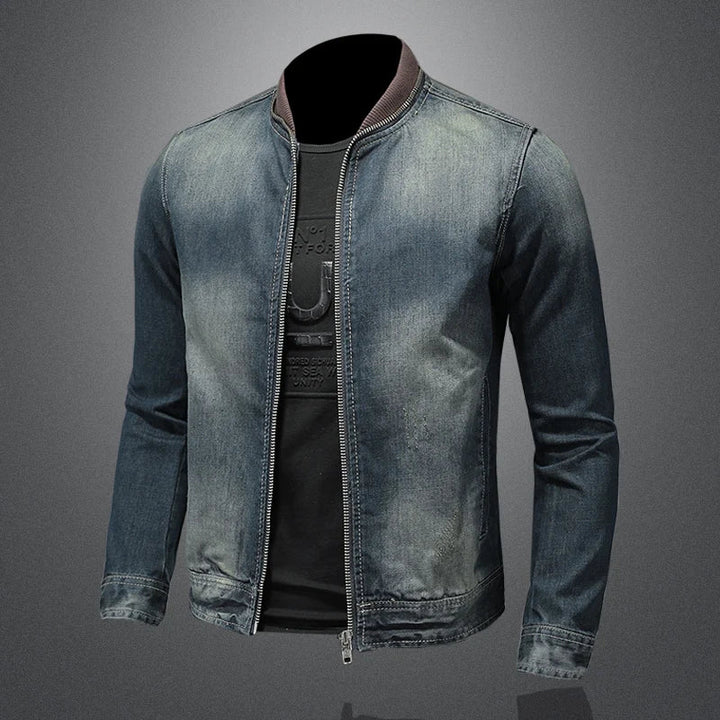Elegantne denim jakk lukuga