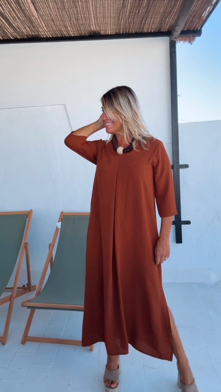 Laura Terracotta Dress