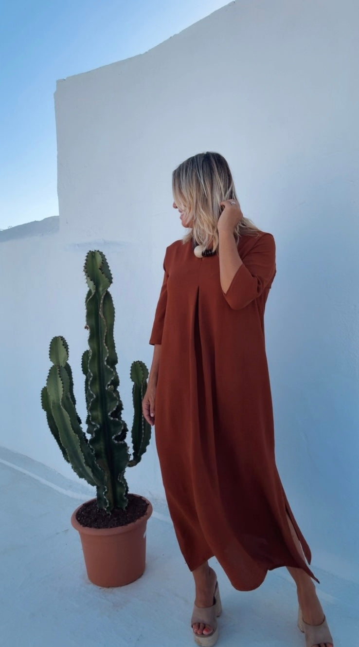 Laura Terracotta Dress