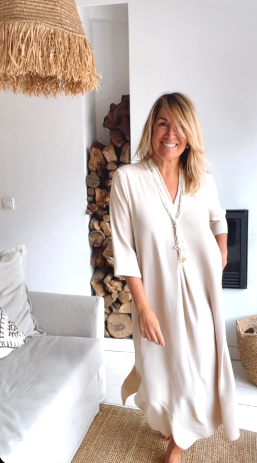 Beige Laura Dress