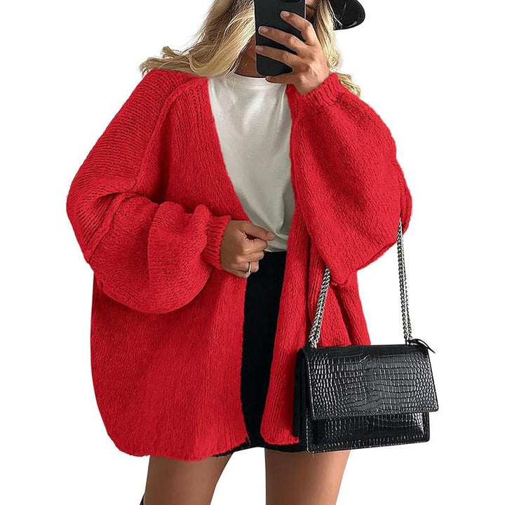 Lilia | Naisten Oversize Mugav ja Elegantne Kardigan Igaühe Oksjoniks