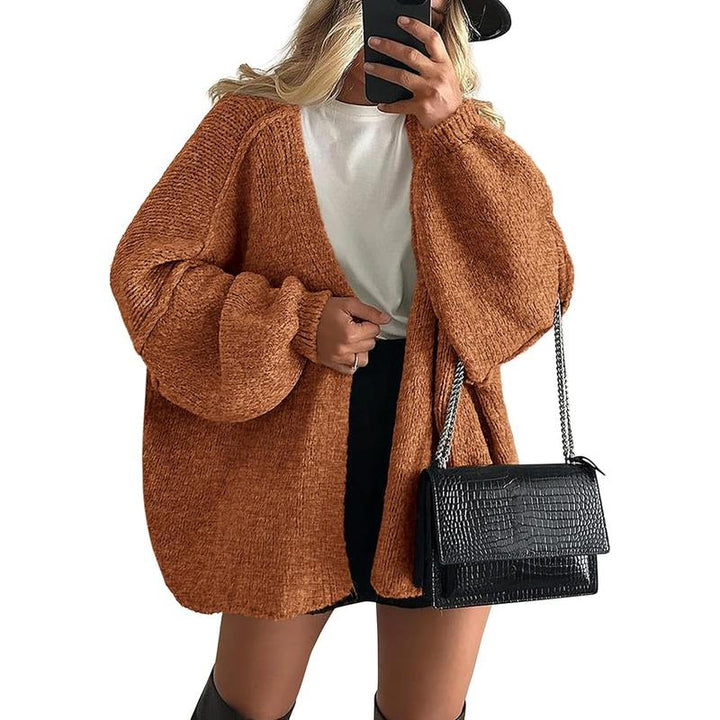 Lilia | Naisten Oversize Mugav ja Elegantne Kardigan Igaühe Oksjoniks