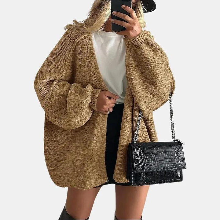 Lilia | Naisten Oversize Mugav ja Elegantne Kardigan Igaühe Oksjoniks
