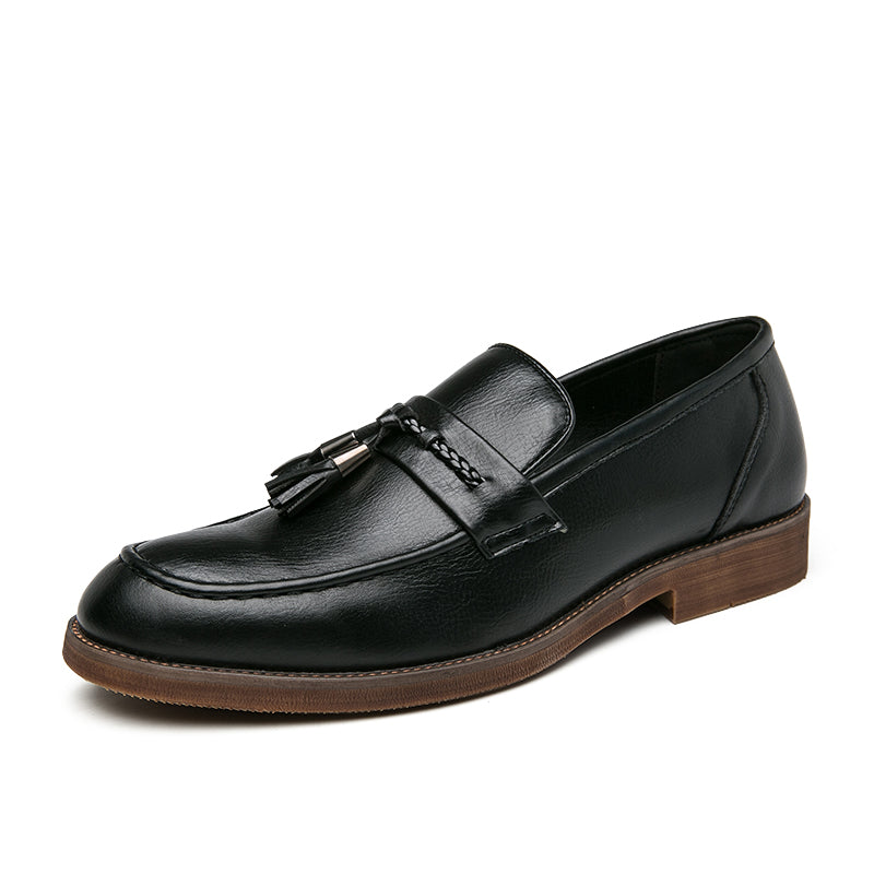 Leren Loafers kwastidega