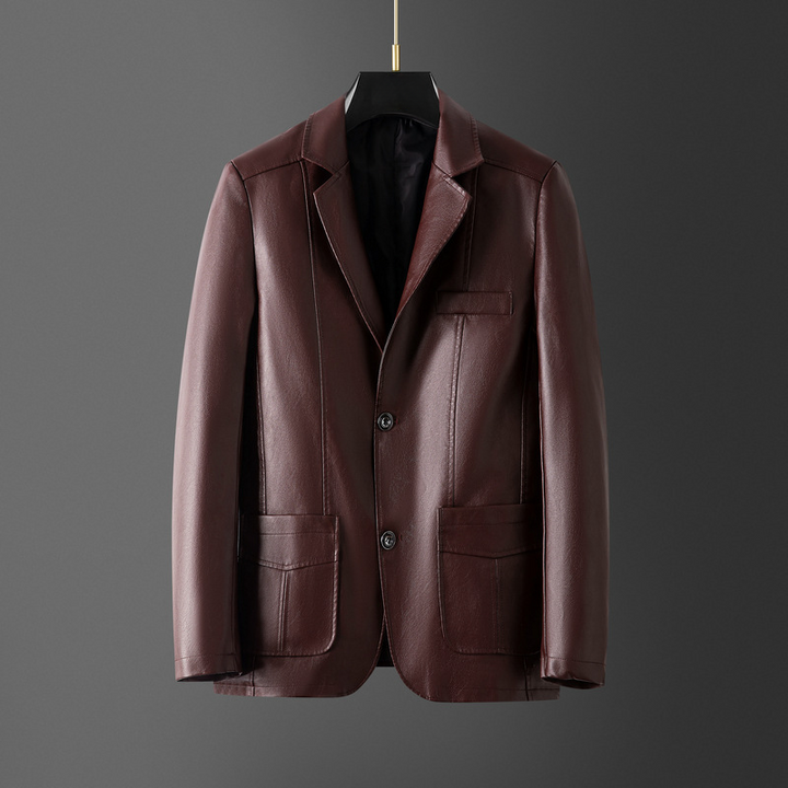 Elegantne nahast meeste bleiser