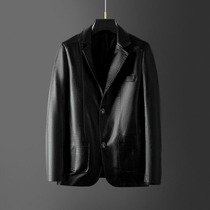 Elegantne nahast meeste bleiser