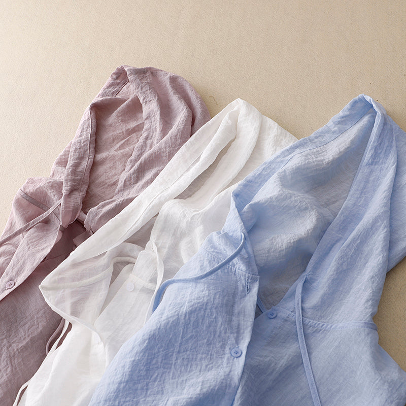 VICTORIA LINEN KAPUUTIGA SVIITER
