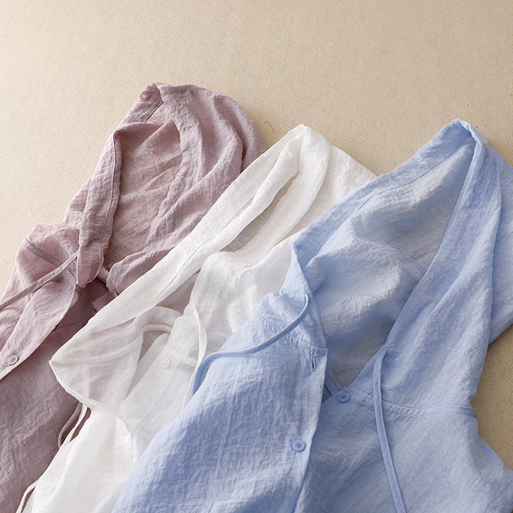 VICTORIA LINEN KAPUUTIGA SVIITER