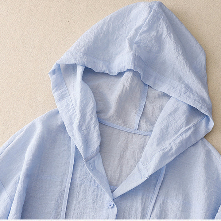 VICTORIA LINEN KAPUUTIGA SVIITER