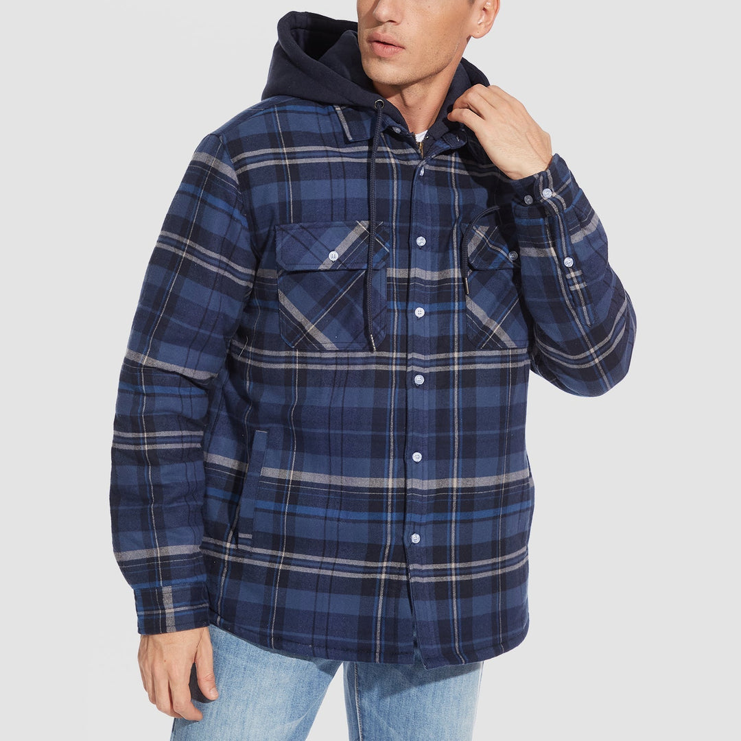 HARRY JACKET | FLANELL KAASTATAVA KAPUUTIGA