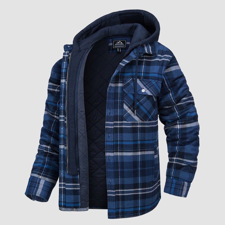 HARRY JACKET | FLANELL KAASTATAVA KAPUUTIGA