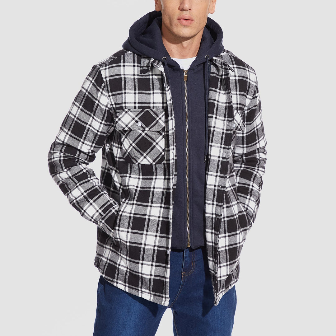 HARRY JACKET | FLANELL KAASTATAVA KAPUUTIGA