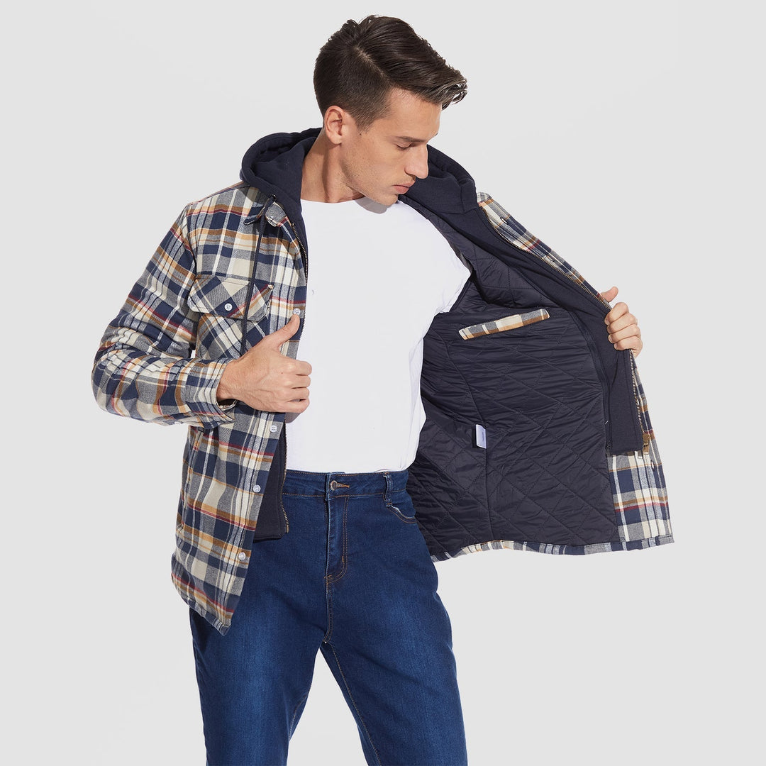 HARRY JACKET | FLANELL KAASTATAVA KAPUUTIGA