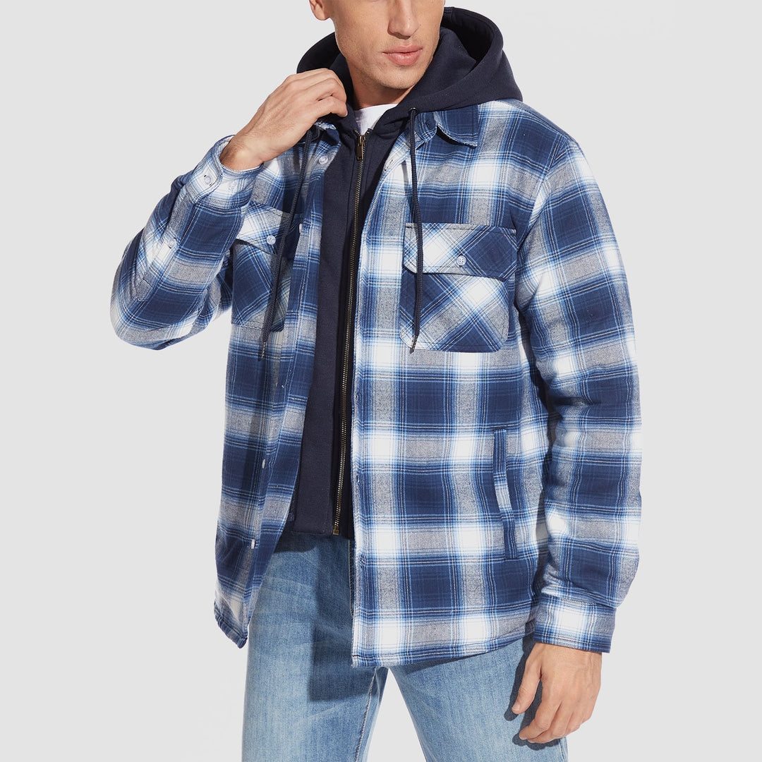 HARRY JACKET | FLANELL KAASTATAVA KAPUUTIGA
