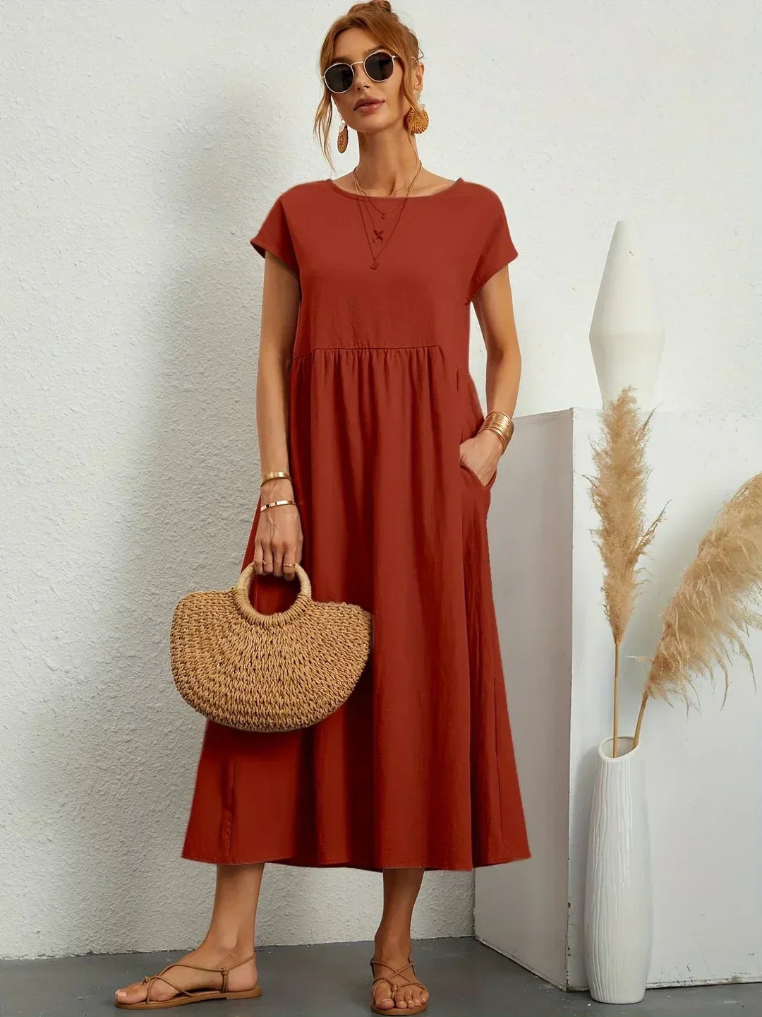 Gabriela™ | Elegantne ja mugav midi kleit