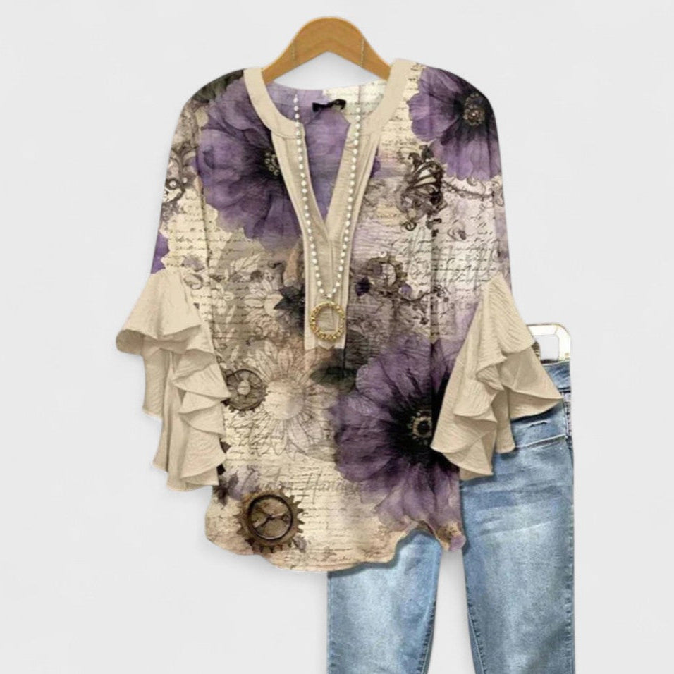MARIBEL – RUFFLED TOP