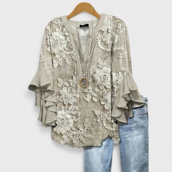 MARIBEL – RUFFLED TOP