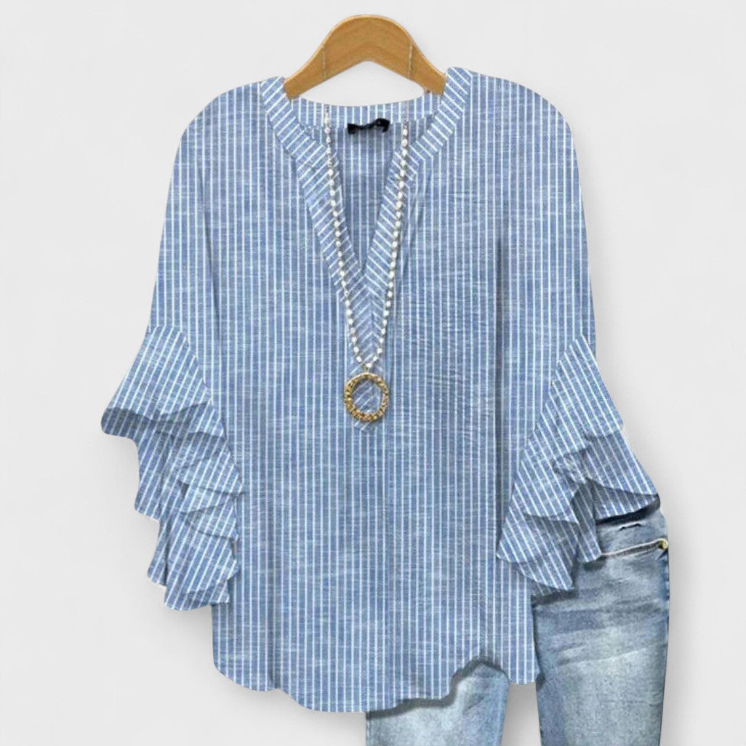 MARIBEL – RUFFLED TOP