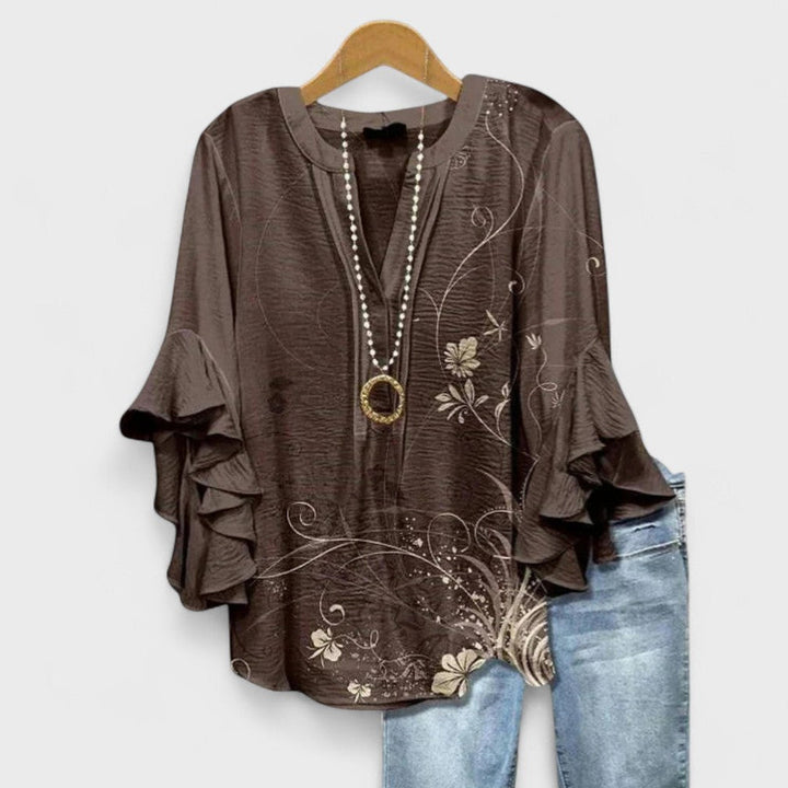 MARIBEL – RUFFLED TOP