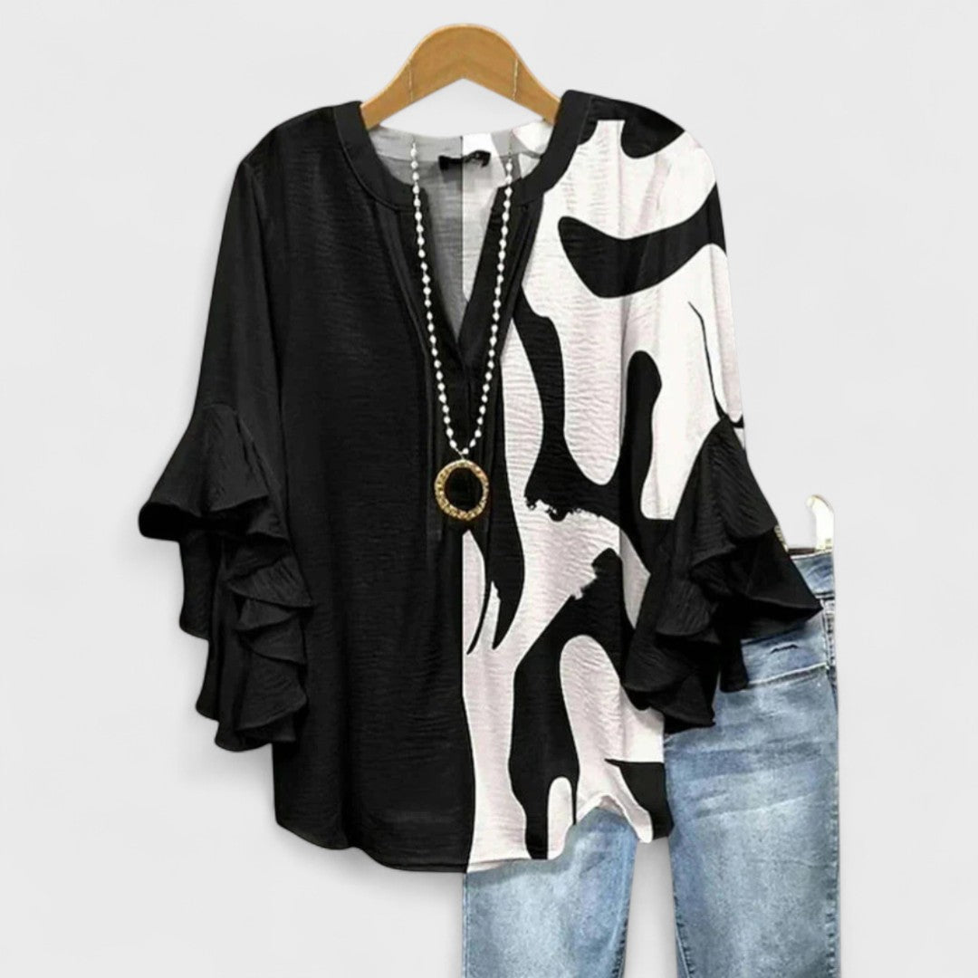 MARIBEL – RUFFLED TOP
