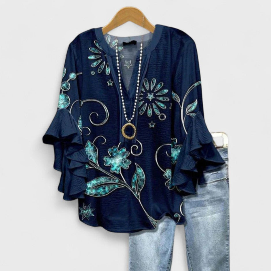 MARIBEL – RUFFLED TOP
