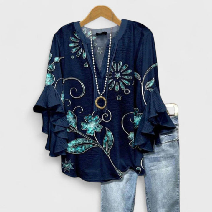MARIBEL – RUFFLED TOP