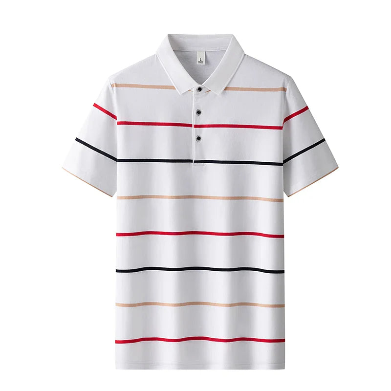 Elegantne triibuline poloshirt